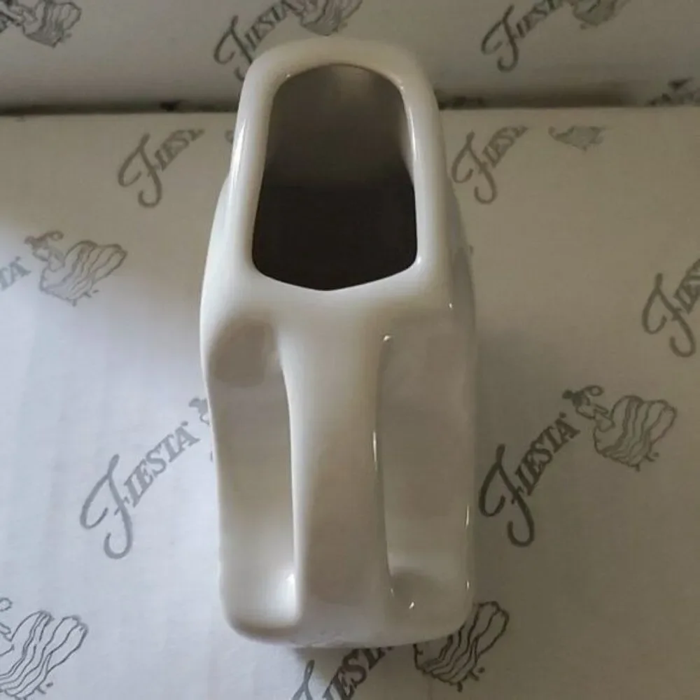 Fiestaware Fiesta 5 OZ Pitcher Mini Disk White CONTAINER CERAMIC